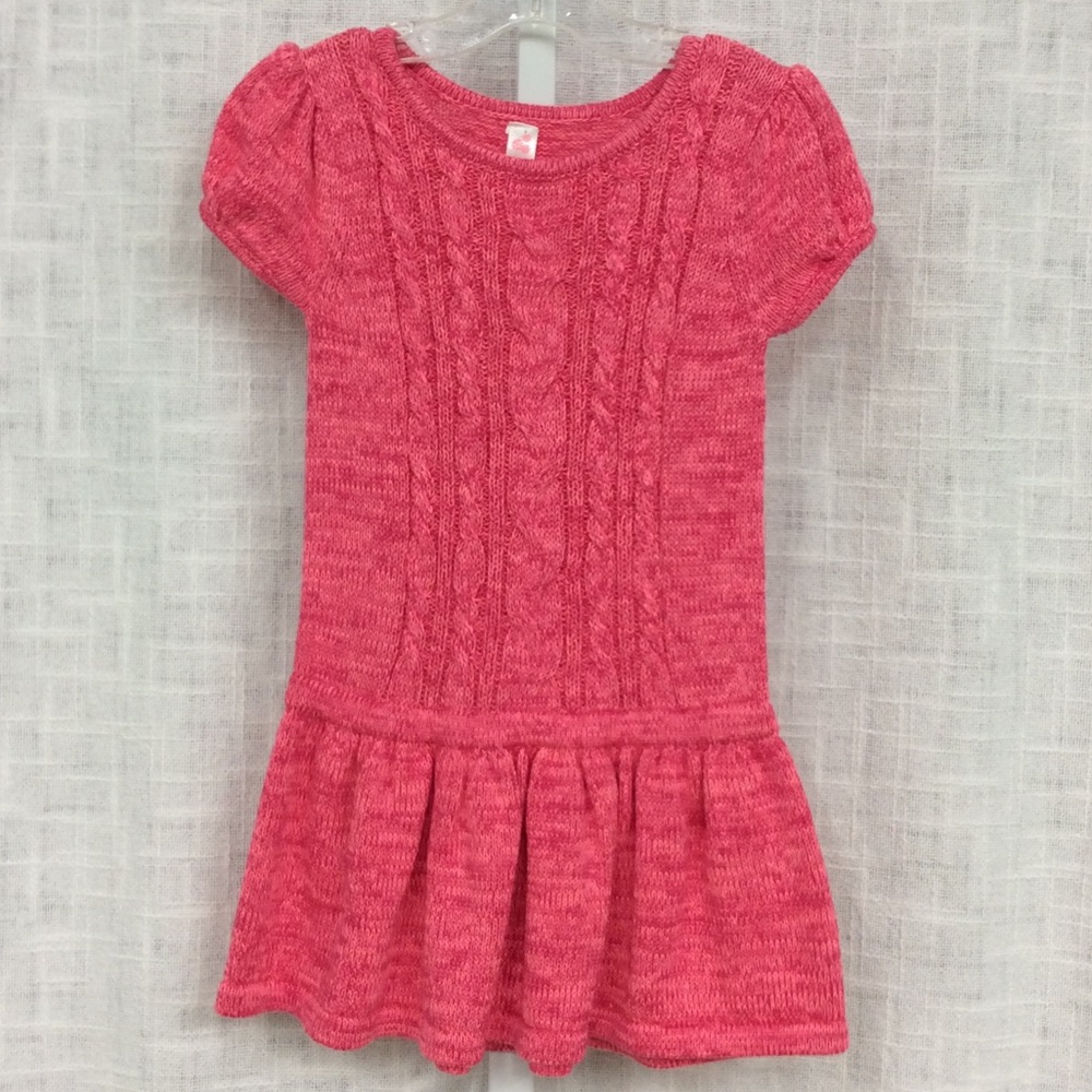 Girls Cherokee 4 Toddler Pink Sweater Dress